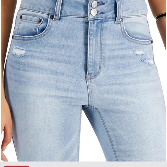 VANILLA STAR Juniors' Ripped High-Rise Jeans pants  size 7 - Picture 7 of 14